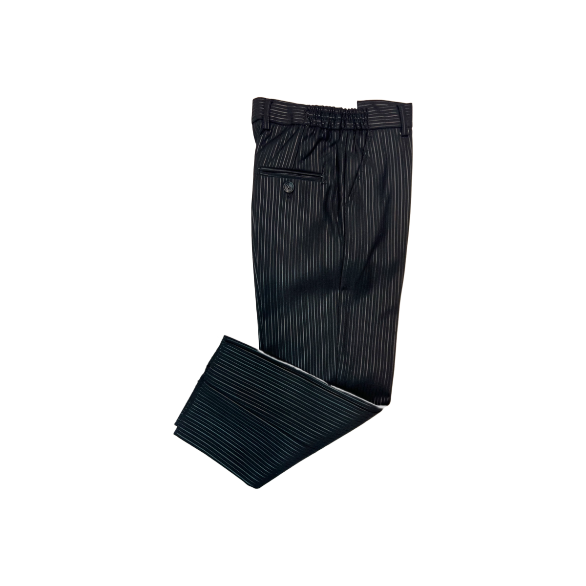 Mini World 5-Piece Black Pinstripe Suit