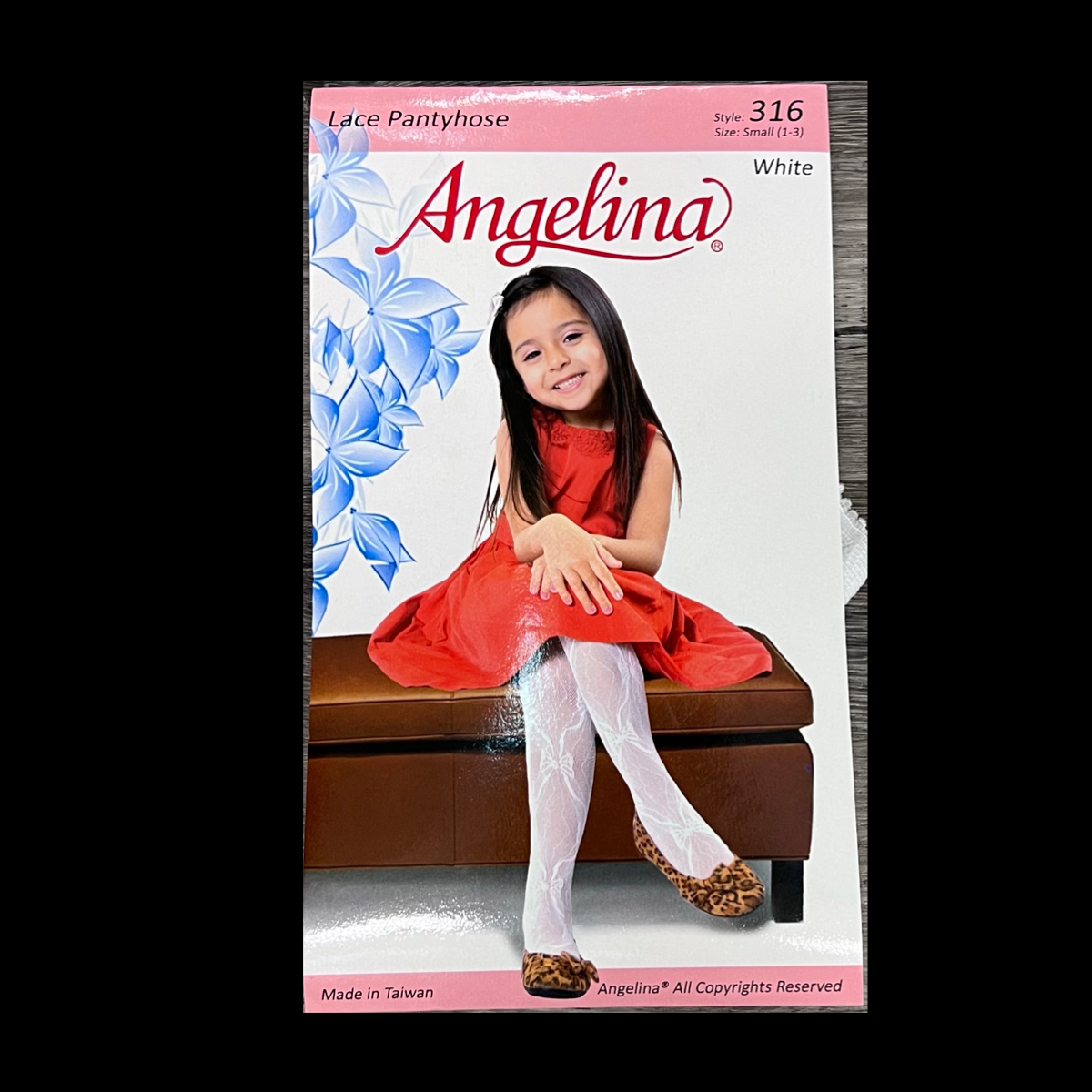 Angelina Lace Nylons with Embroidered Bow