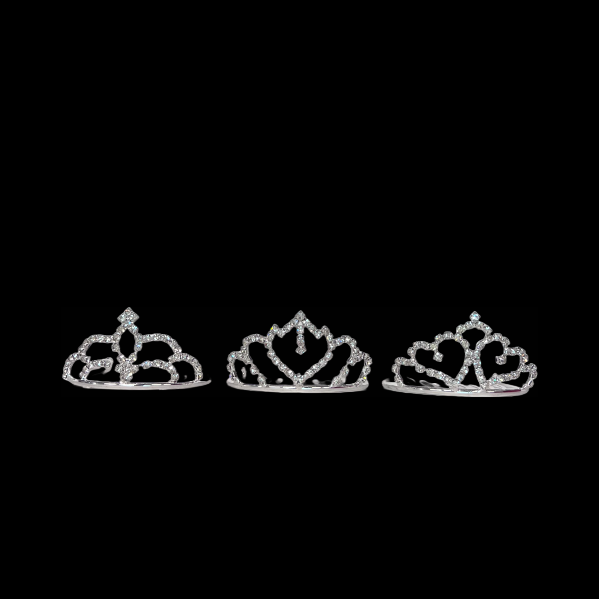 Small Rhinestone Tiara Comb