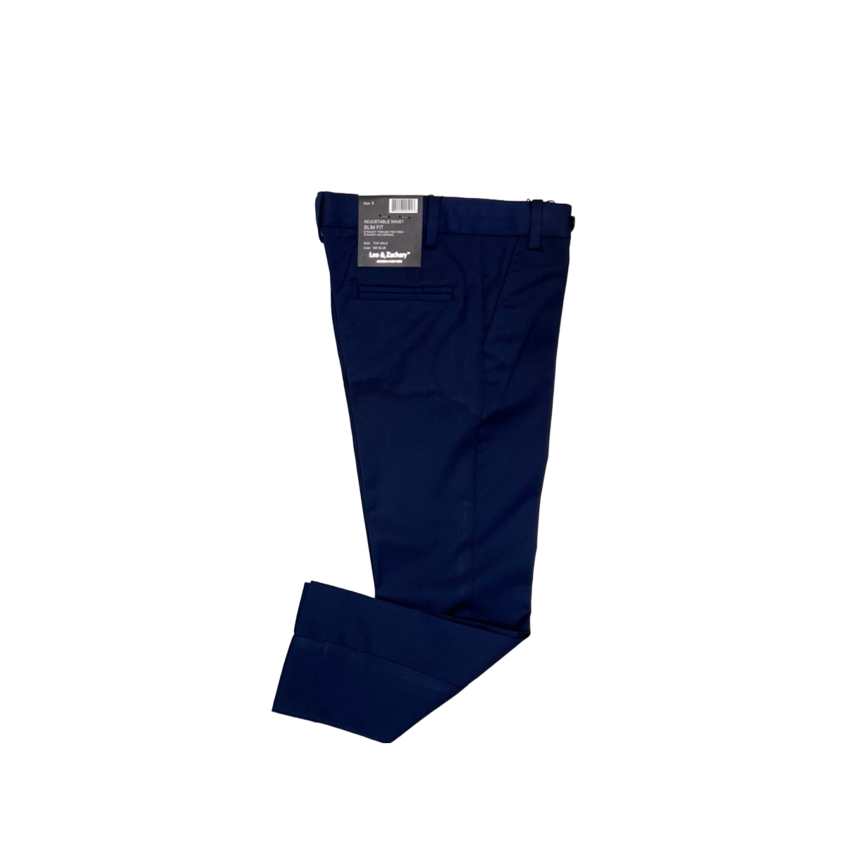 Leo & Zachary Toddler 2-Piece Blue Tuxedo w/ Black Accents