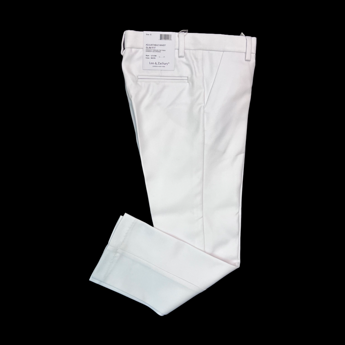 Leo & Zachary 3-Piece White Slim Fit Suit