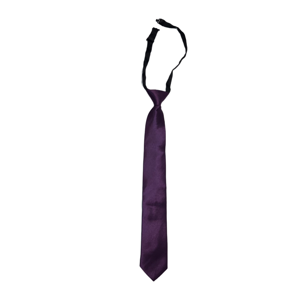 Eggplant Clip Hook Fastener Necktie