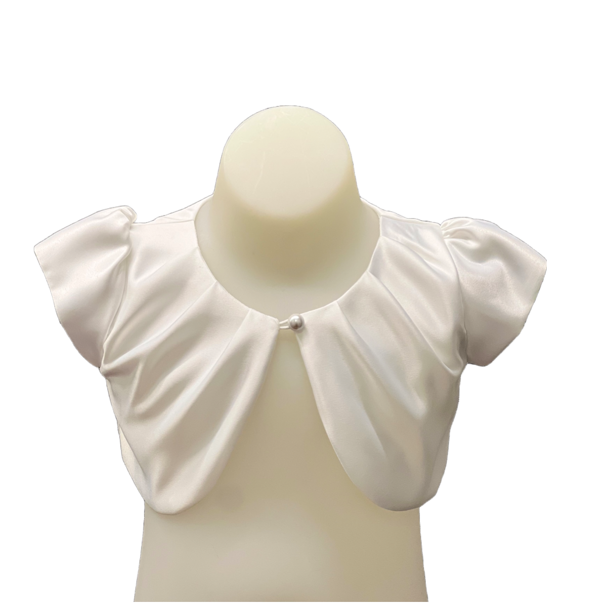 Sweet Kids Short Sleeve Bolero w/ Pearl closure