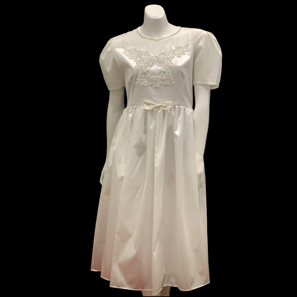 White Short Sleeve Dress
