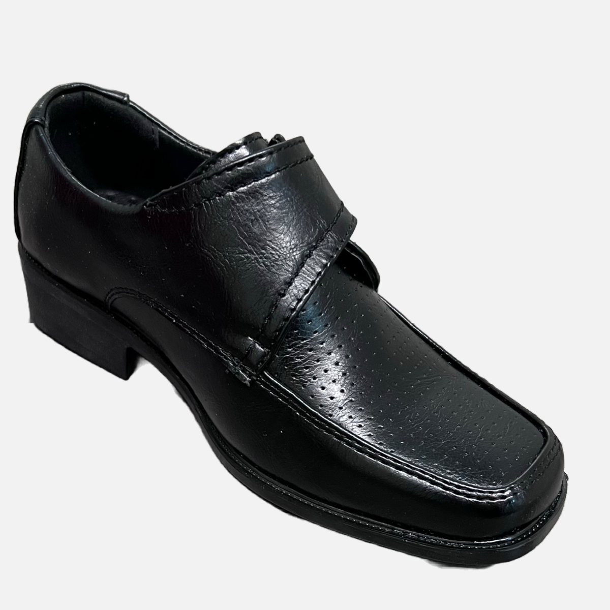 Debonair Velcro Box Toe Dress Shoe