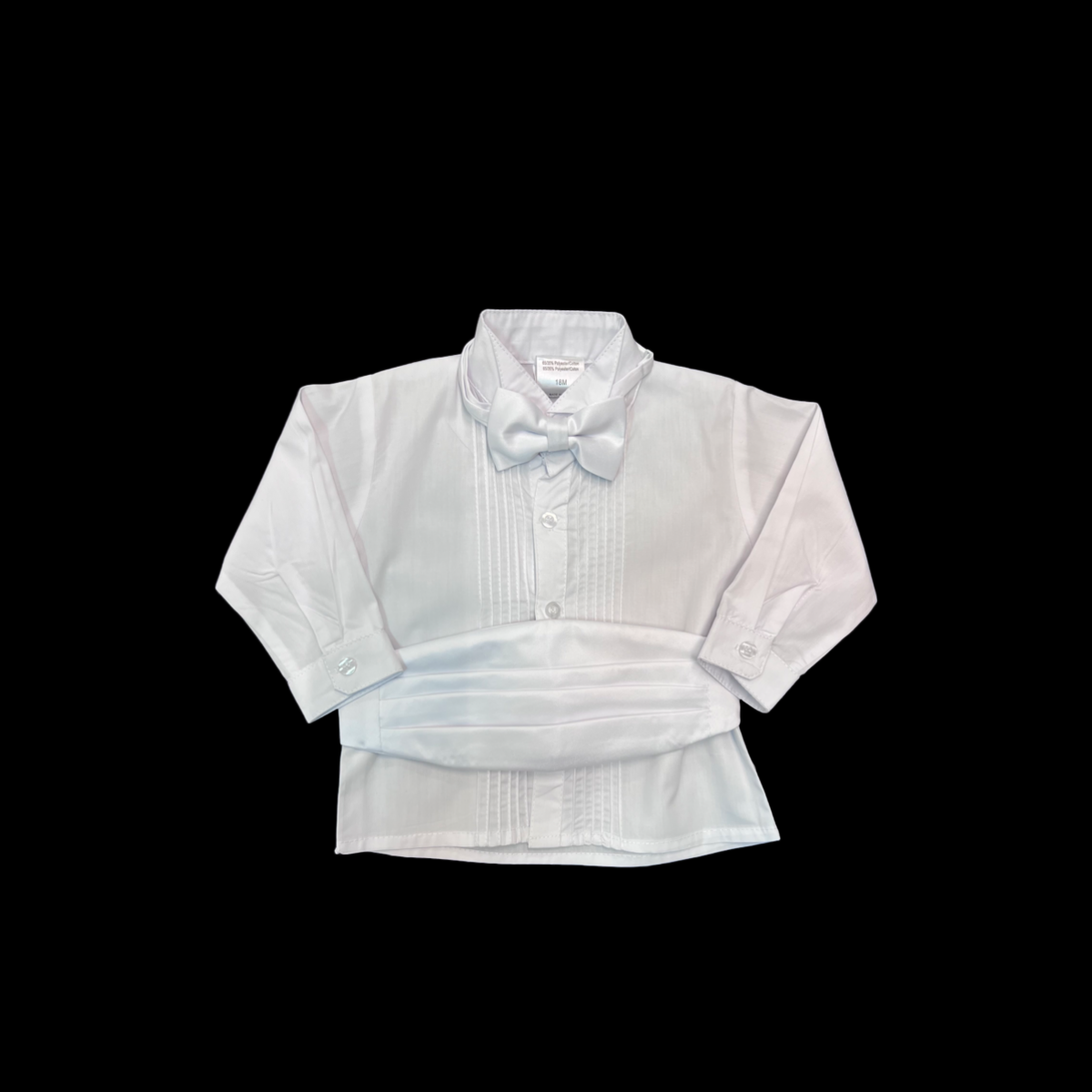 White Baby Tuxedo w/ Tail (18-24 months)