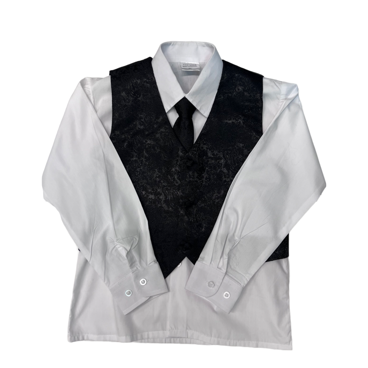 Black Paisley Toddler Vest Set