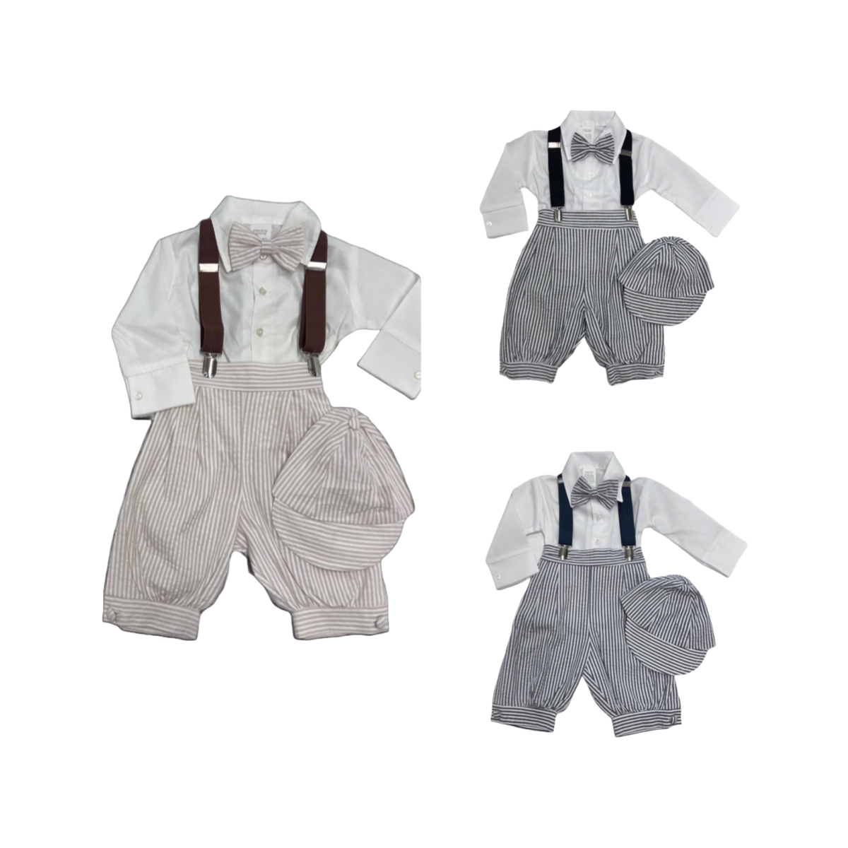 5-Piece Suspender Set w/ Stripes