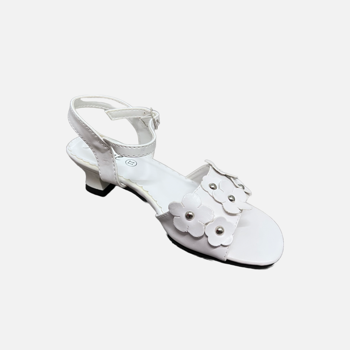 Jolene Embroidered Flower Kitty heel
