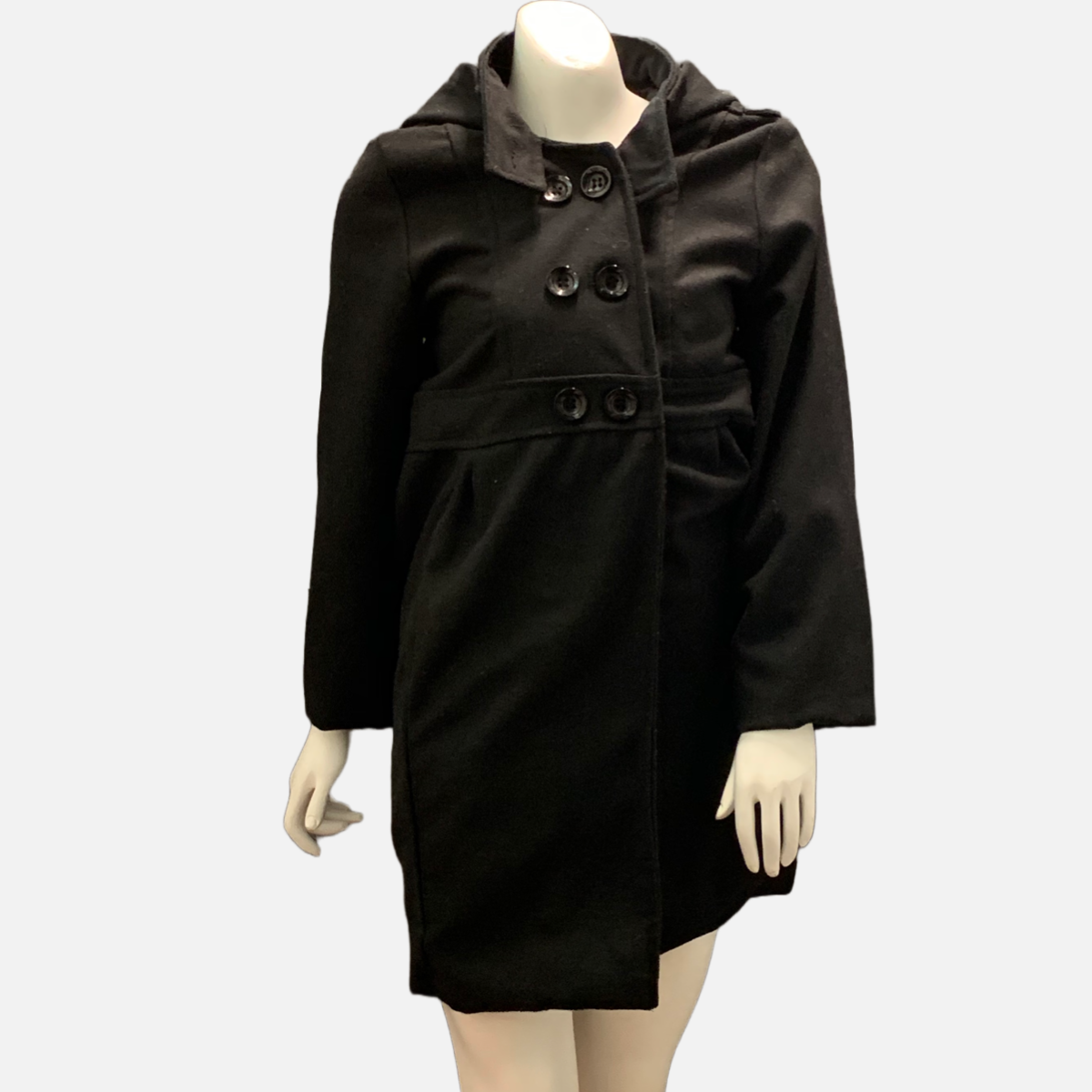 Black Felt Jacket with scarf