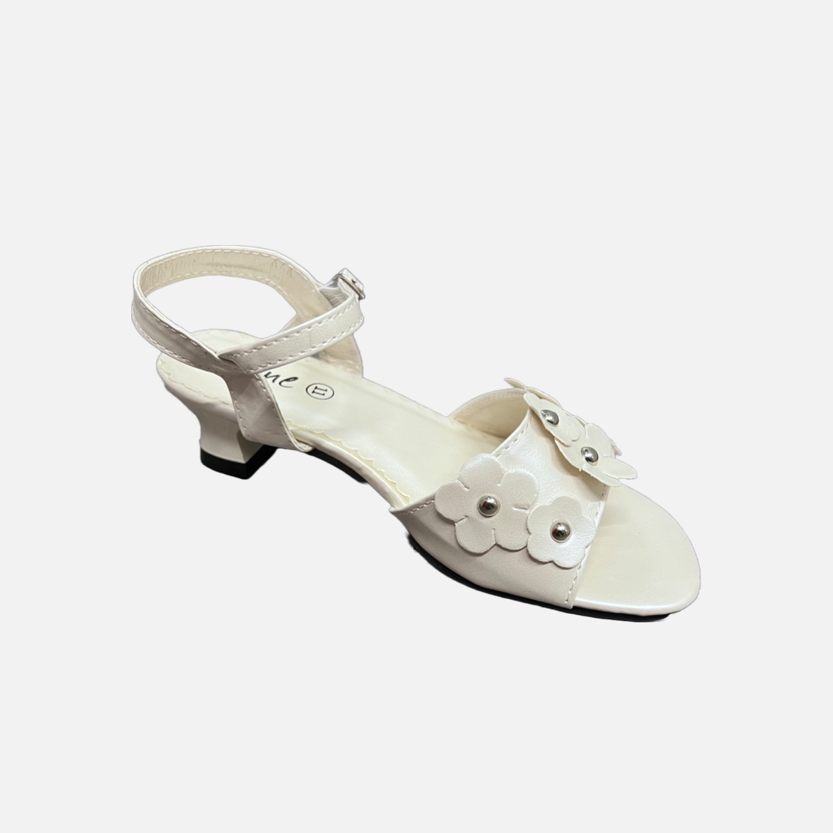 Jolene Embroidered Flower Kitty heel