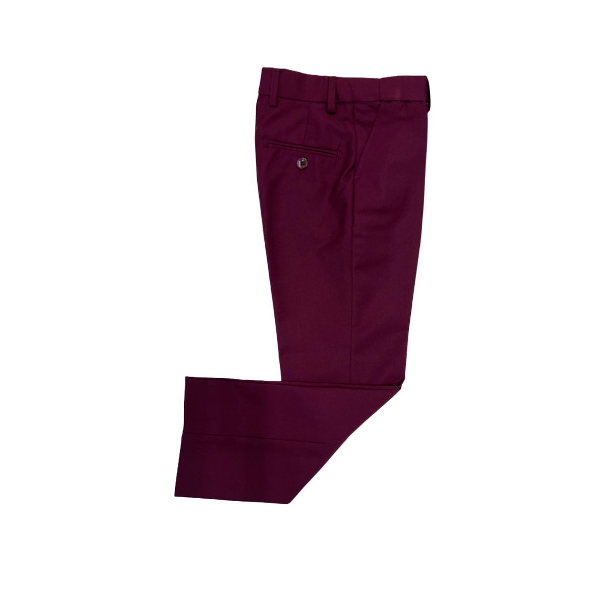 Fouger U.S.A. Slim Fit 3-Piece Burgundy Suit