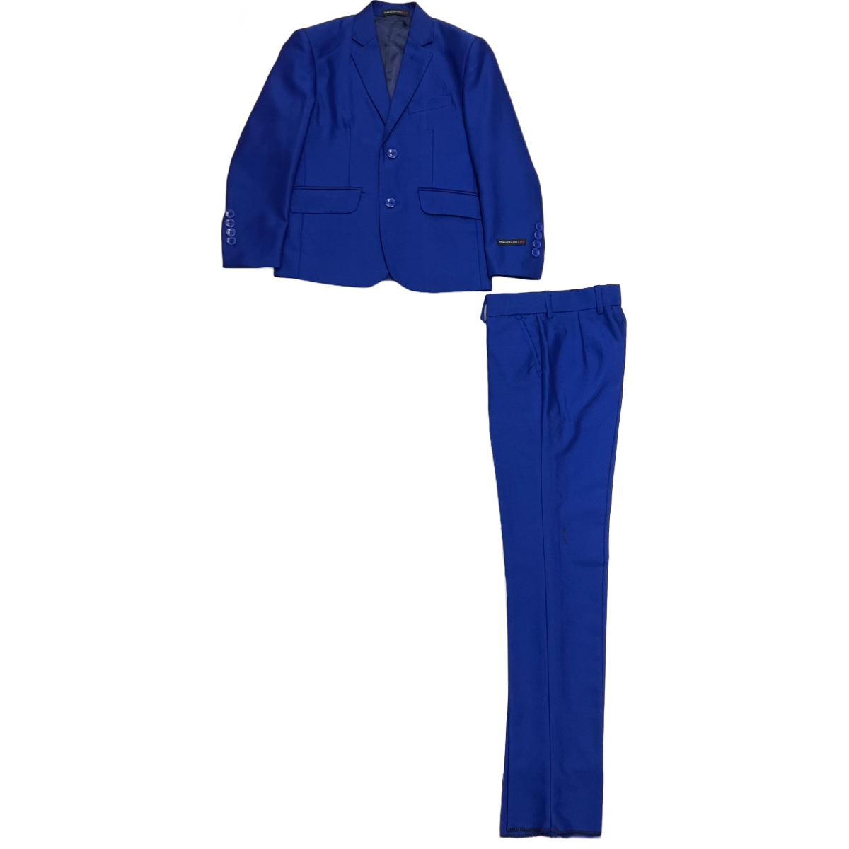 Mavezzano Slim Fit 2-Piece Royal Suit w/ Pick Stitching (Size 6 & 8)