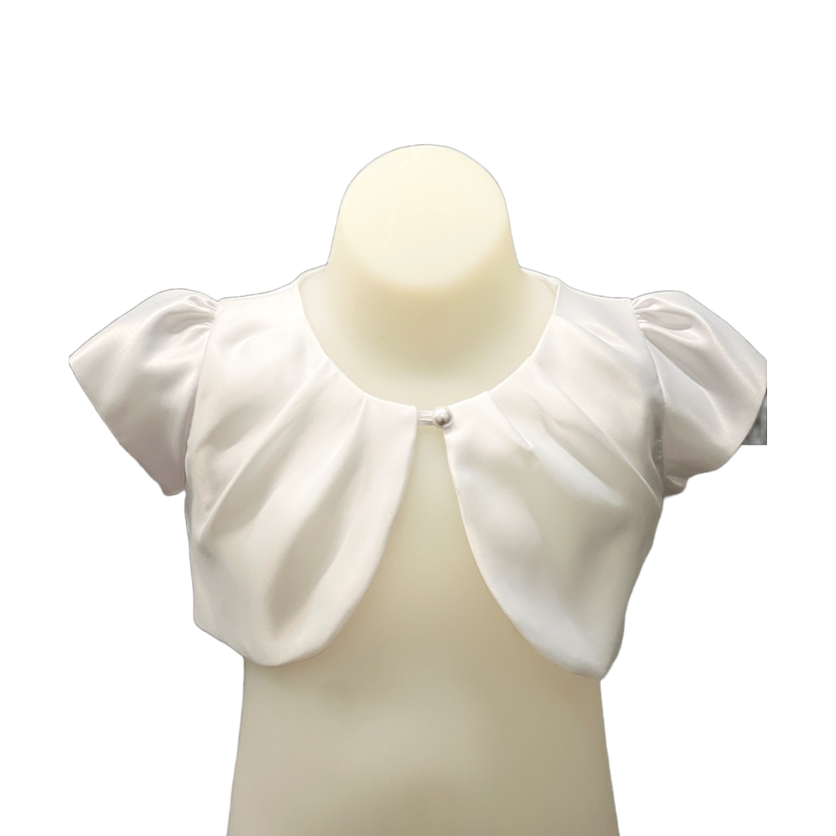 Girls Short Sleeve Bolero w Pearl kidzcouture