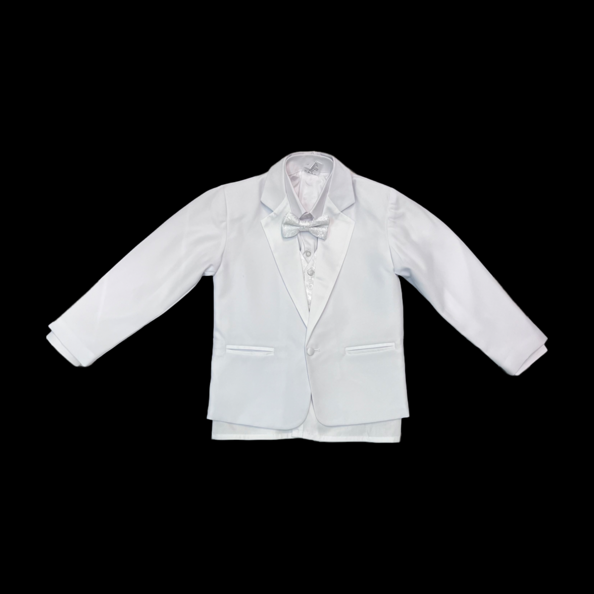 5-Piece White Paisley Tuxedo