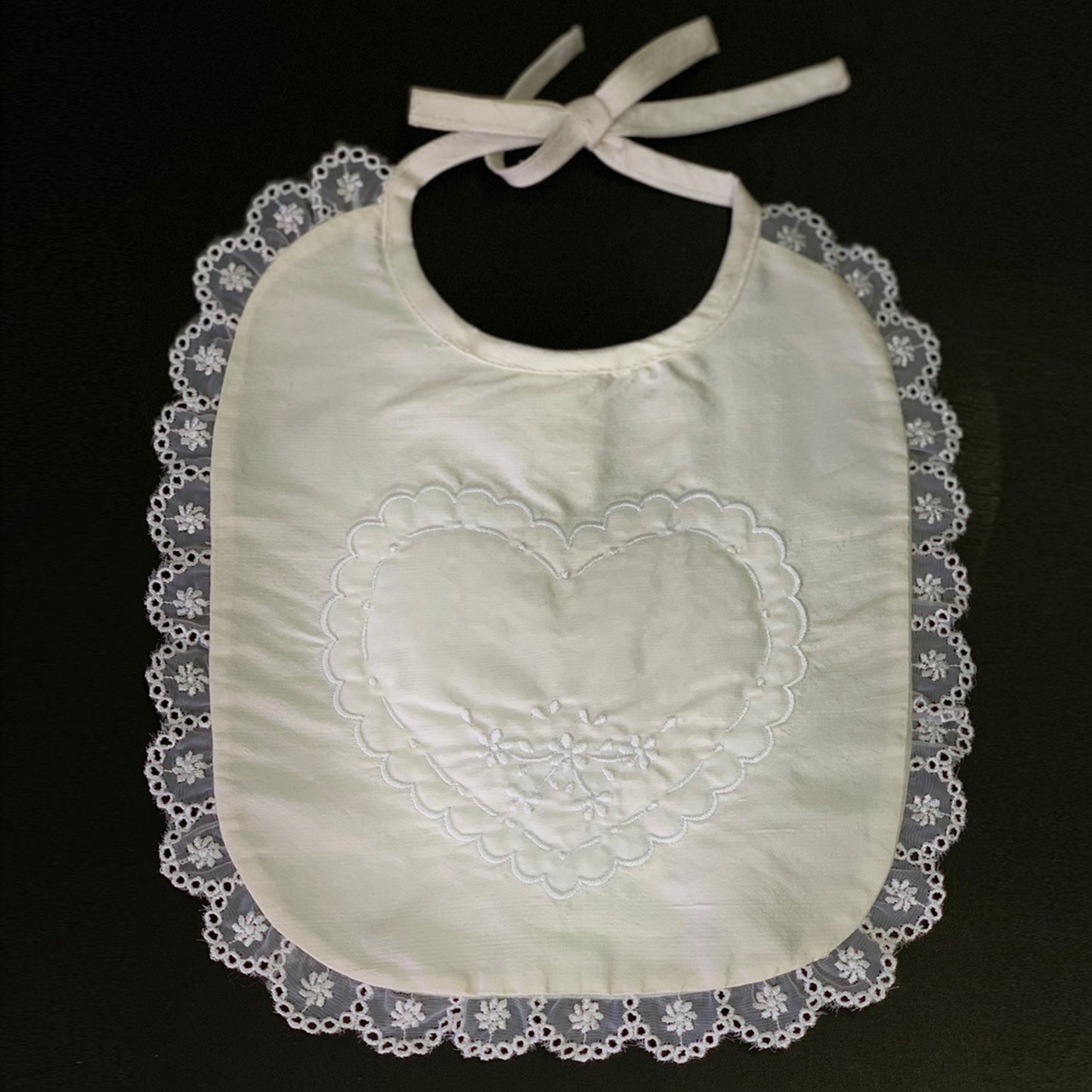 Silk Embroidered Bib