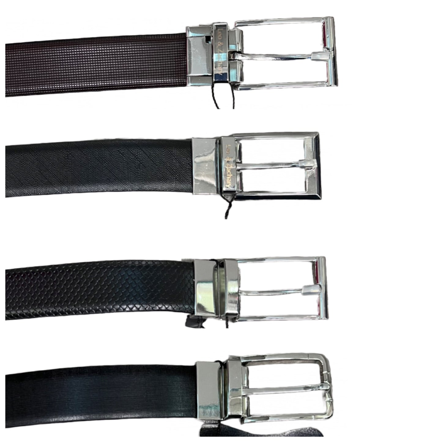 Leo & Zachary Leather Reversible Belt