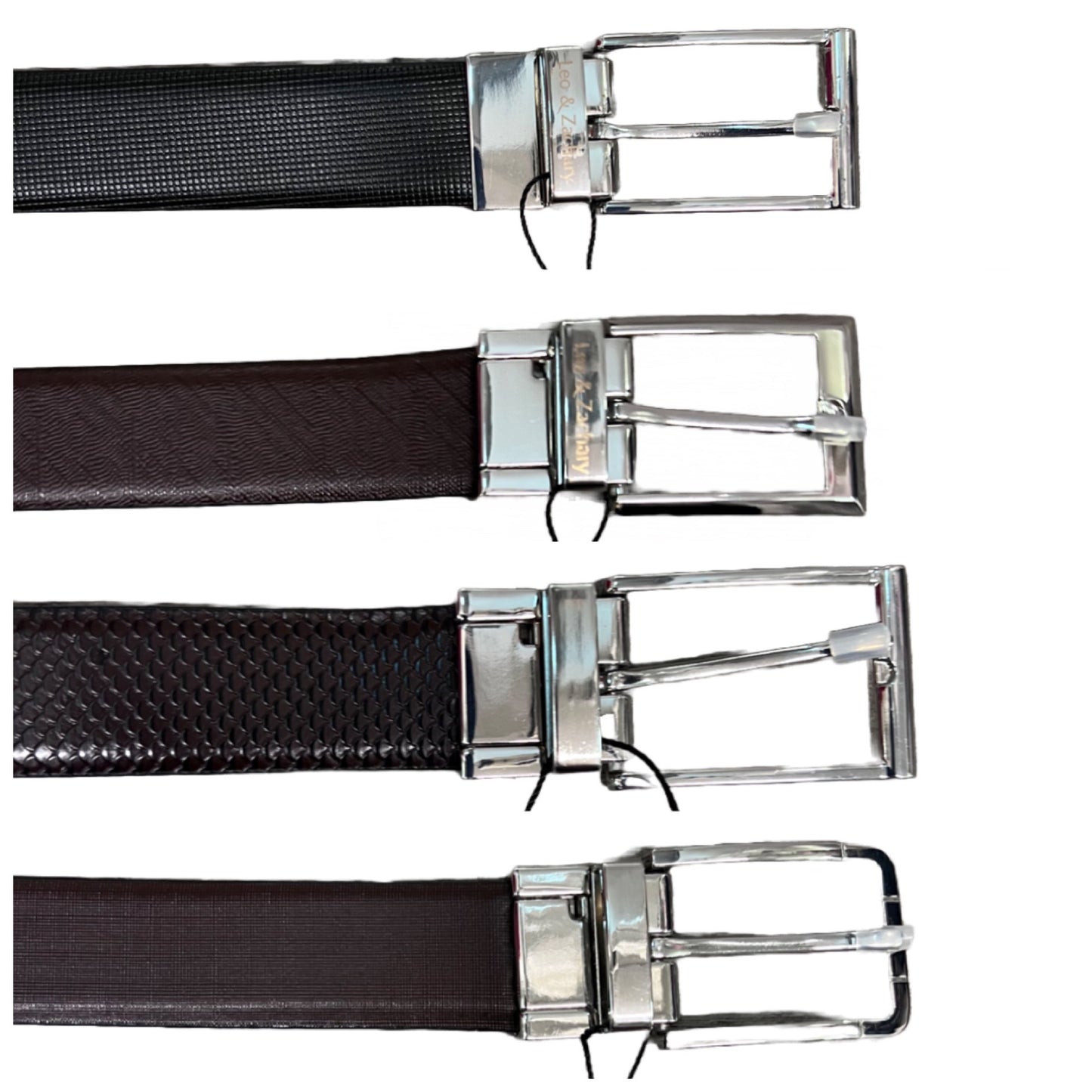 Leo & Zachary Leather Reversible Belt