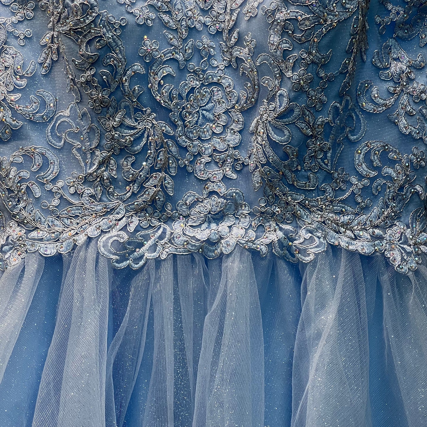 Jr. Grad Rhinestone Short Sparkle Dress (Large)