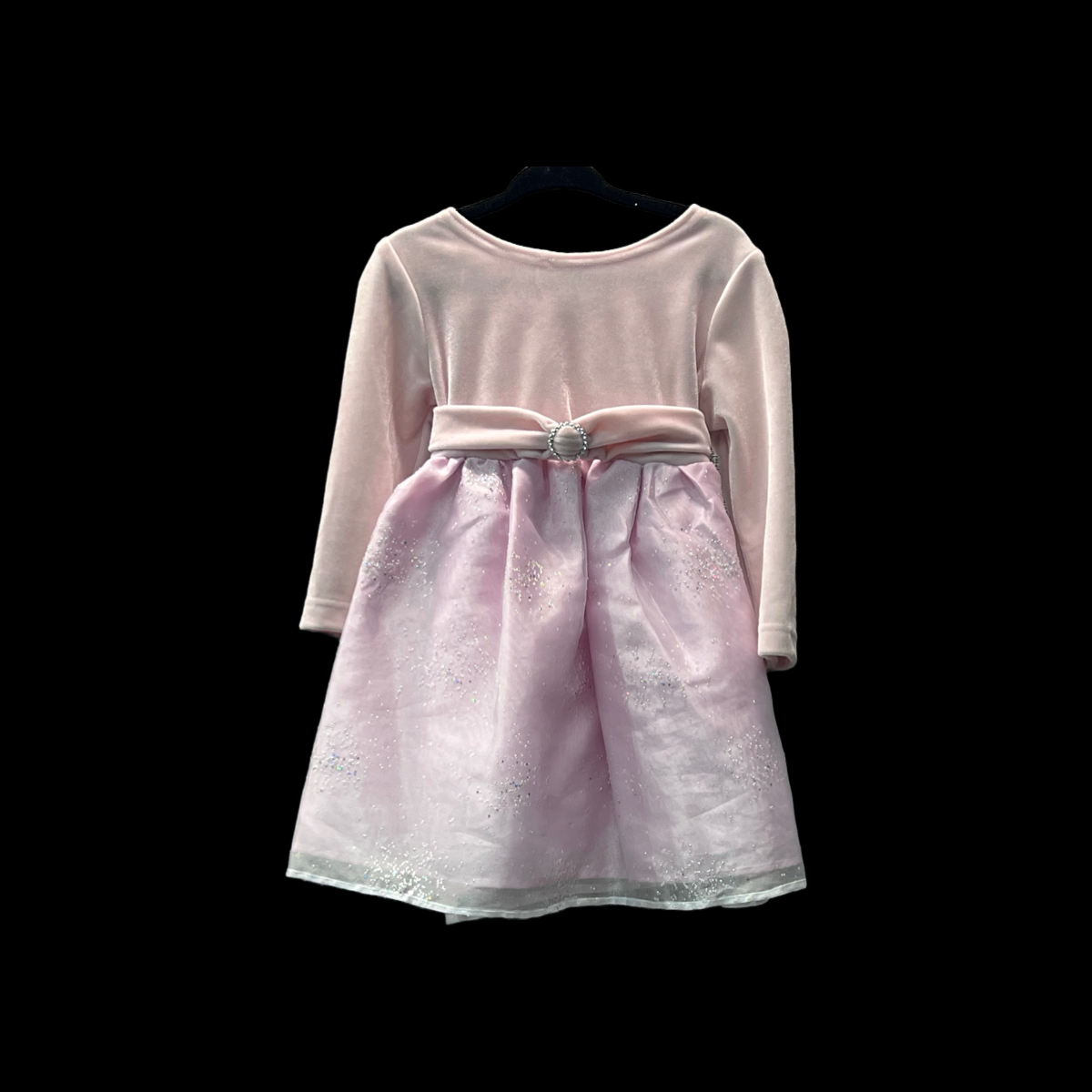 Long Sleeve Pink Sparkle Baby & Toddler Dress (18-24 months)