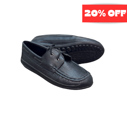 Mavezzano Black Boat Shoe Loafer (Size 3)