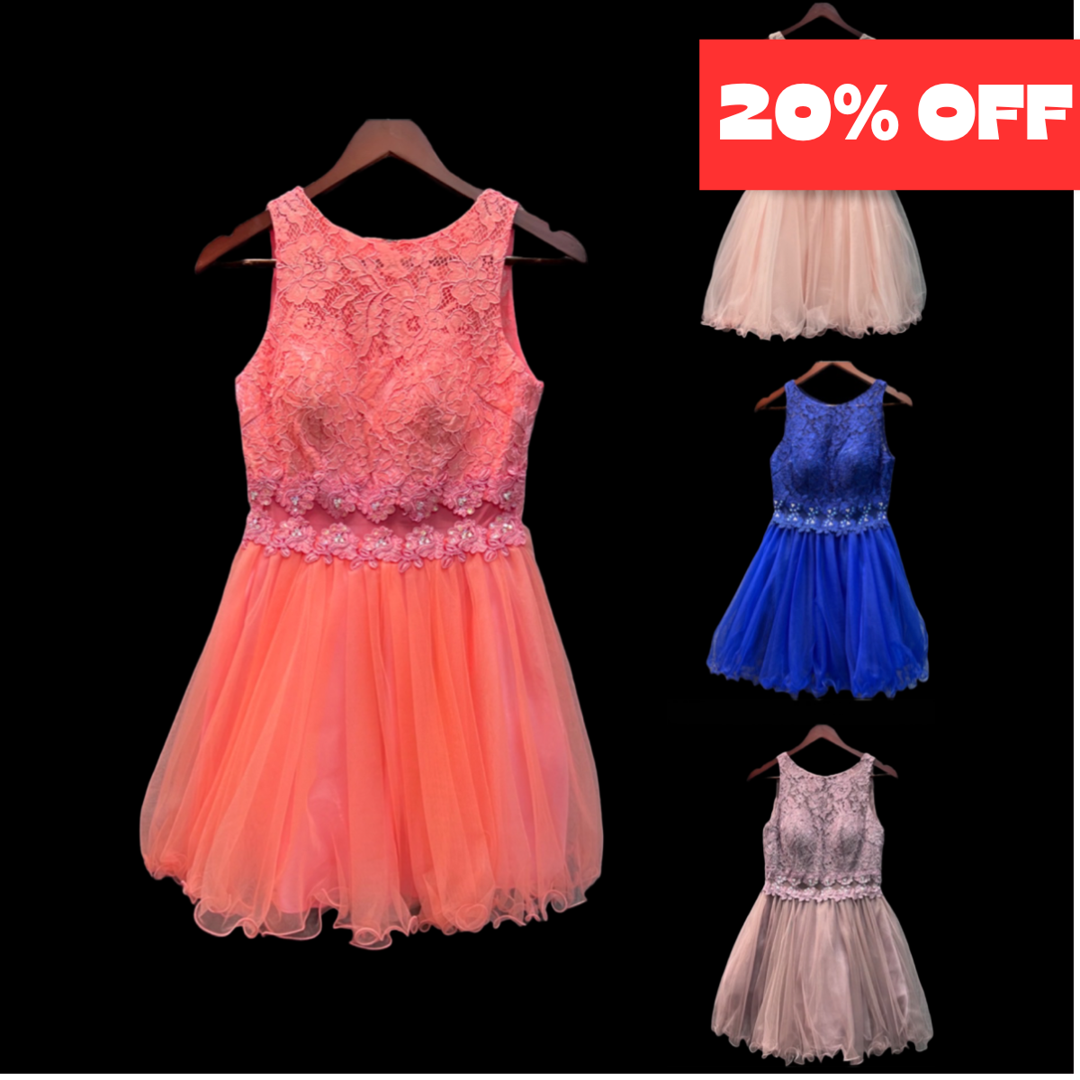 Jr. Grad Short Lace Dress