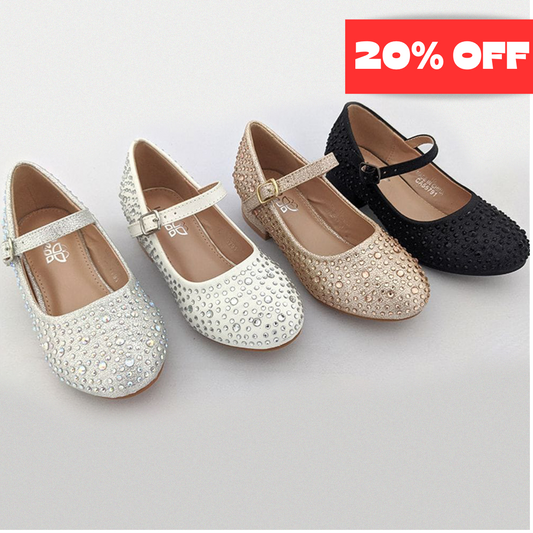 Jolene Rhinestone Embellished Kitty Heel