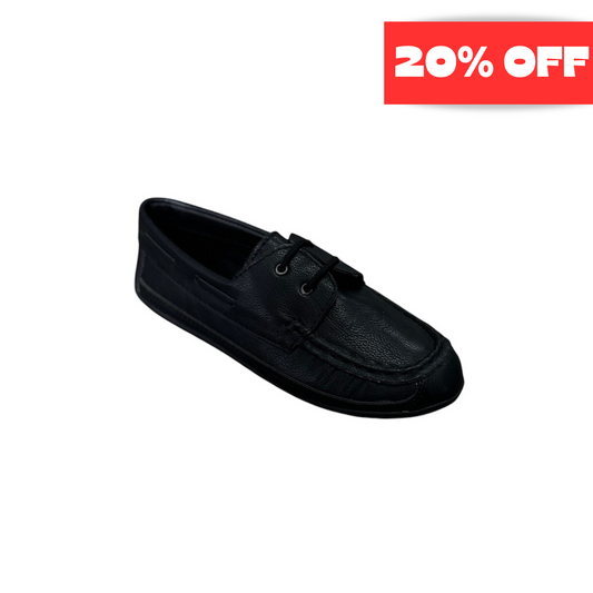 Mavezzano Black Boat Shoe Loafer (Size 3)