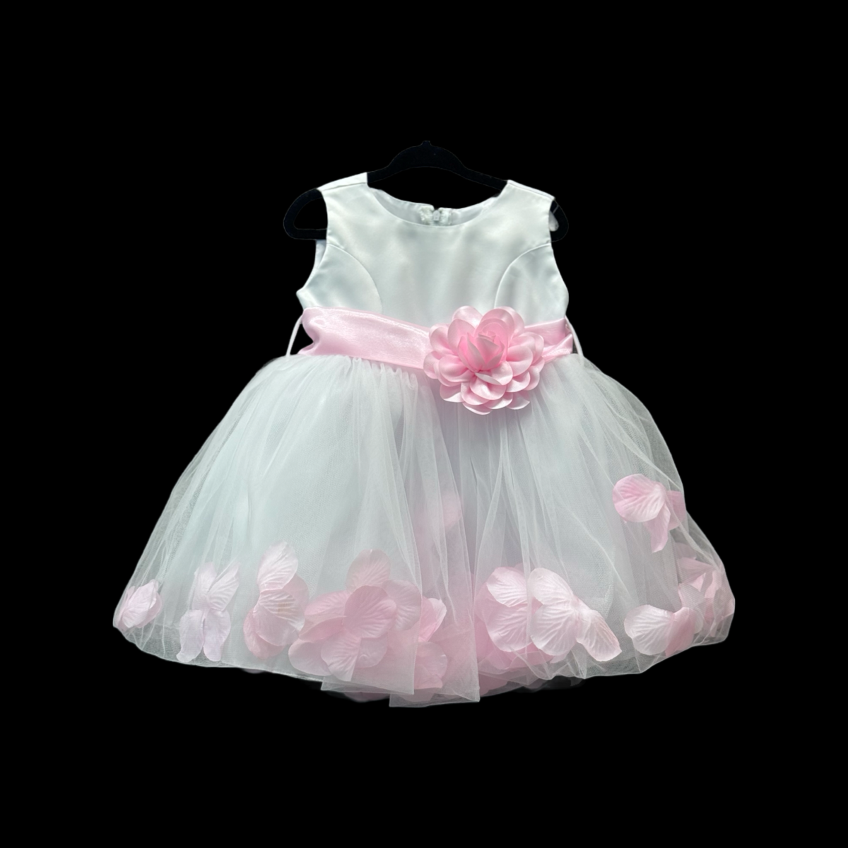Baby Flower Girl White Dress