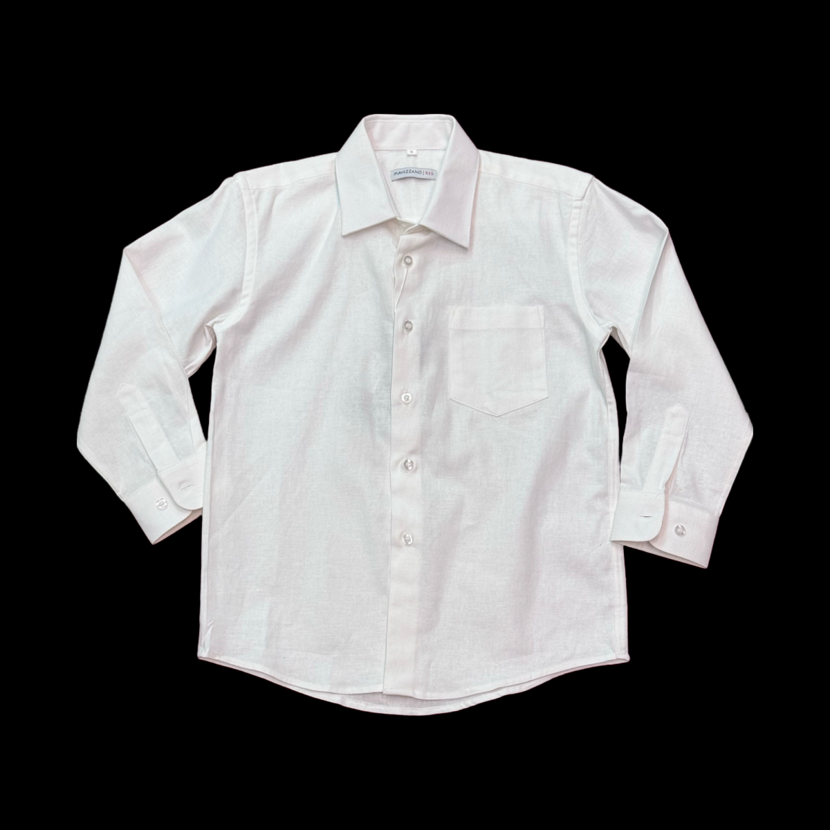 Mavezzano Off-White Linen Dress Shirt