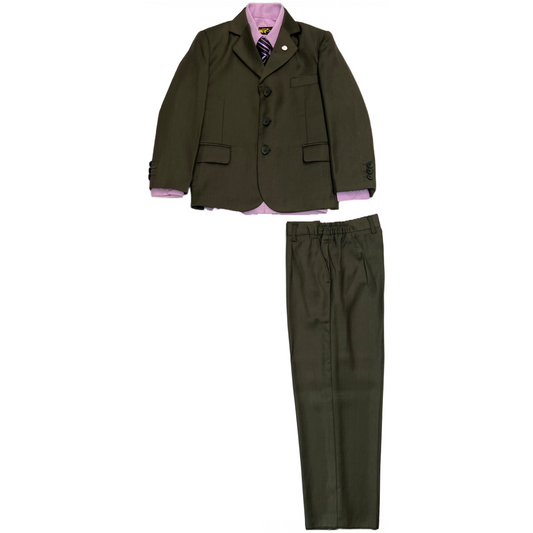 Mini World 5-Piece Forest Green Suit - Final Sale