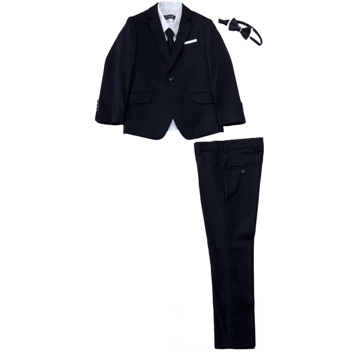 Debonair Slim-Fit Black Suit