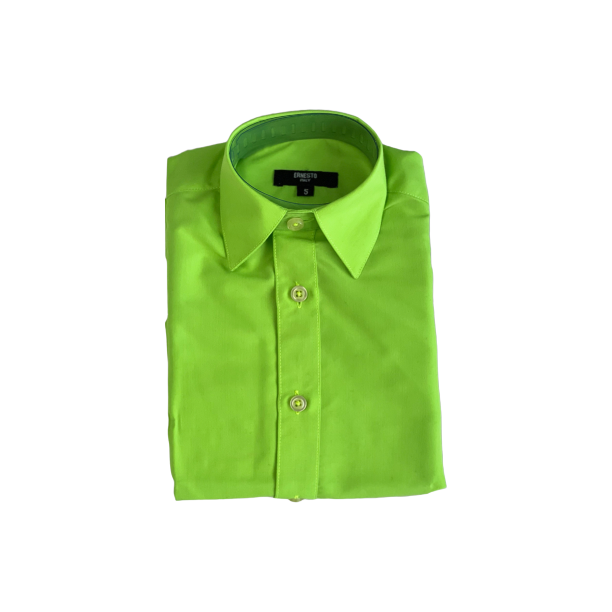 Ernesto Lime Green Modern Fit Dress Shirt