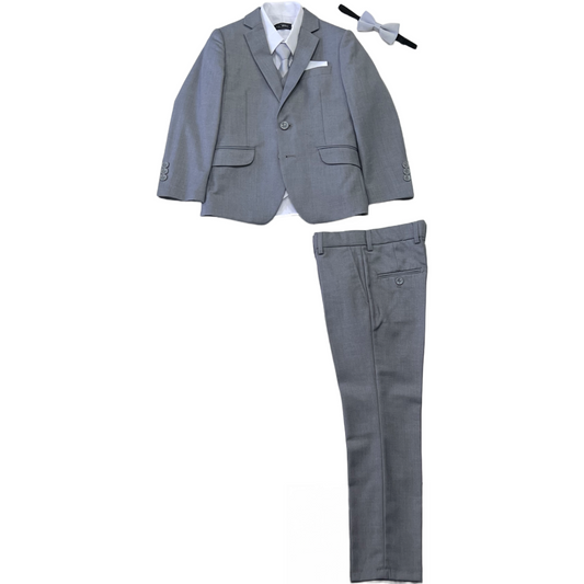 Debonair Slim-Fit Light Grey Suit