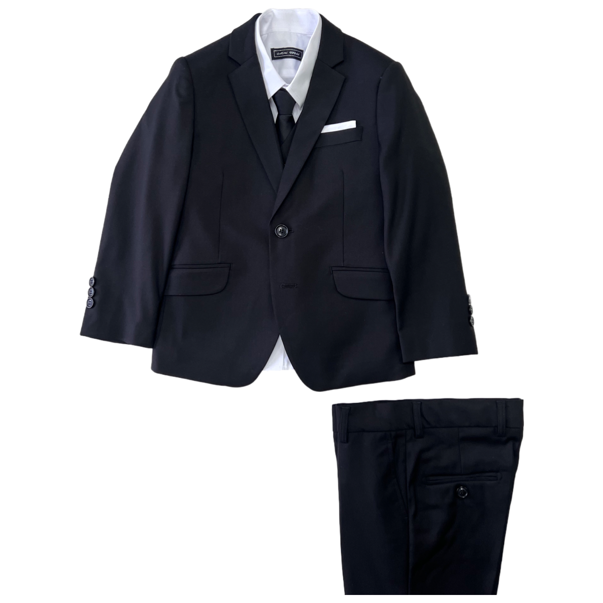 Debonair Slim-Fit Black Suit