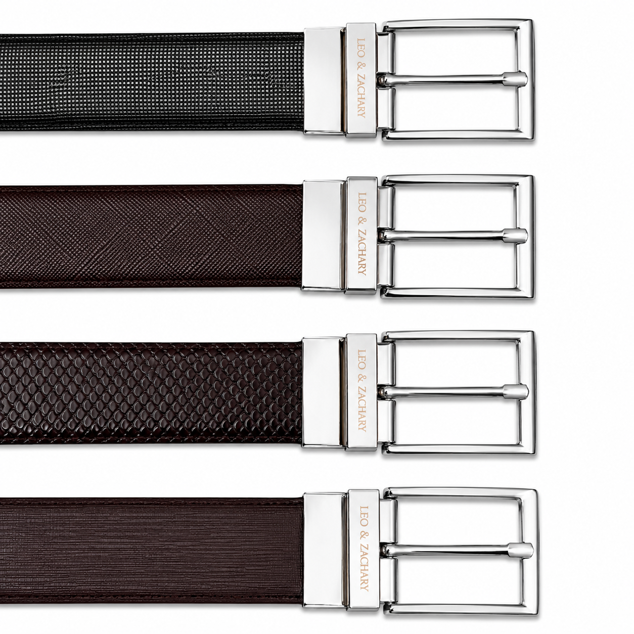 Leo & Zachary Boys’ Reversible Leather Dress Belt