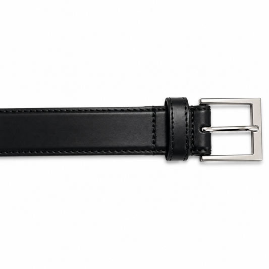 Mavezzano Boys’ Patent Black Dress Belt (XS)