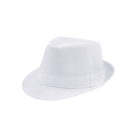 Unisex Teen White Fedora Hat – Modern Classic Statement Piece