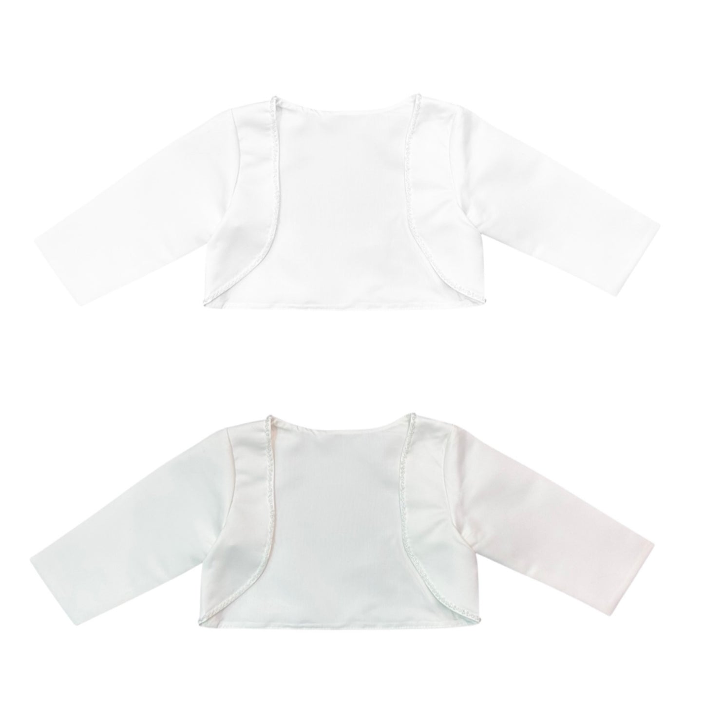 3/4 Sleeve Bolero w/ Pearl Trim