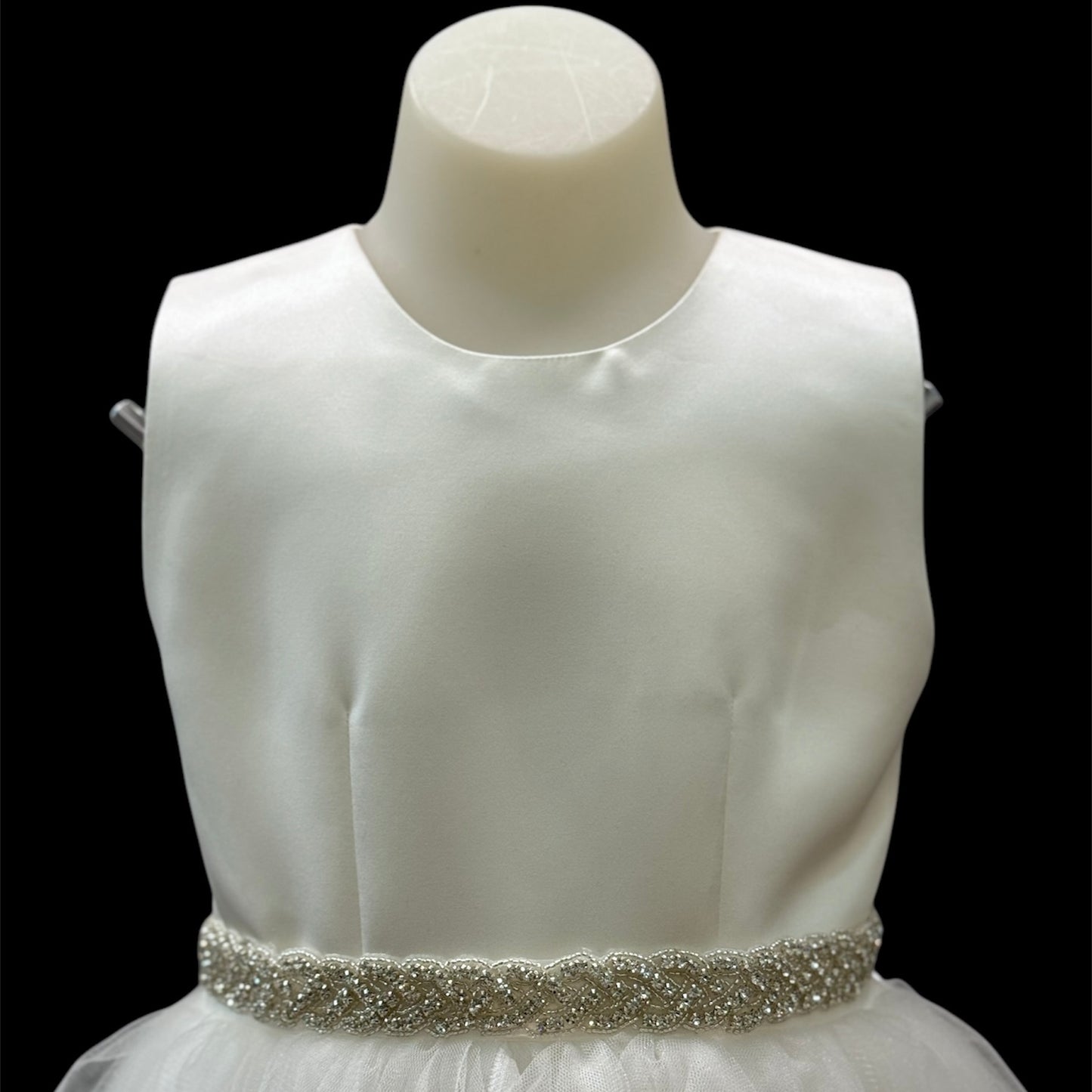 Rhinestone Belt w/ Organza Sash