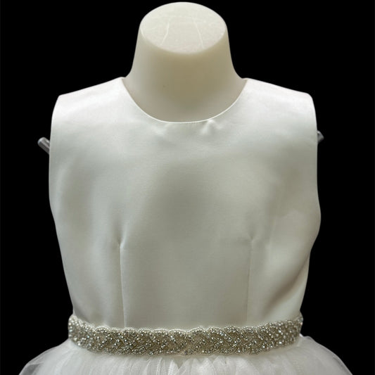 Rhinestone Belt w/ Organza Sash