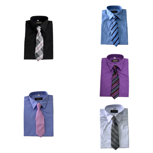 Fancy Kids Dress Shirt w/ Tie