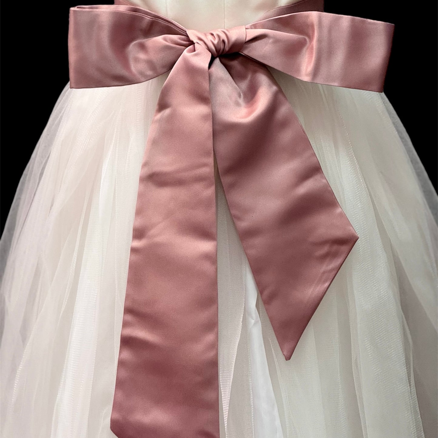 Dusty Rose Satin Sash