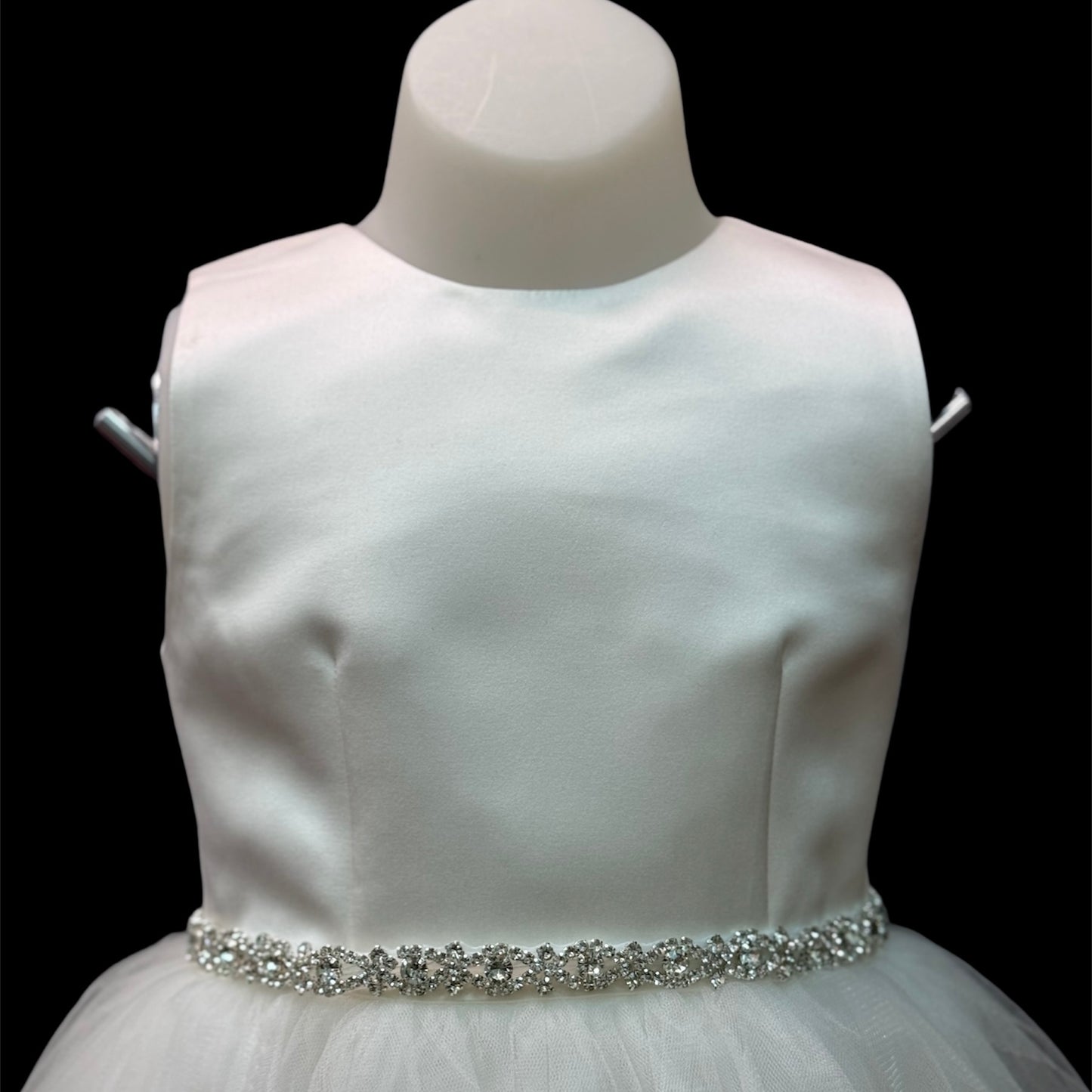 Rhinestone Belt w/ Organza Sash