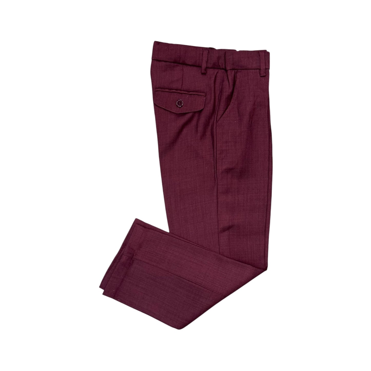 Fancy kids Classic Fit 5-Piece Burgundy Suit