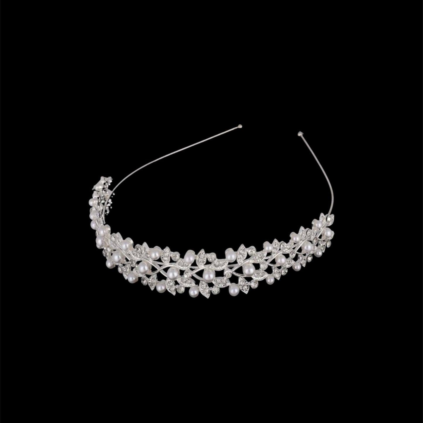 Rhinestone & Faux Pearl Headband