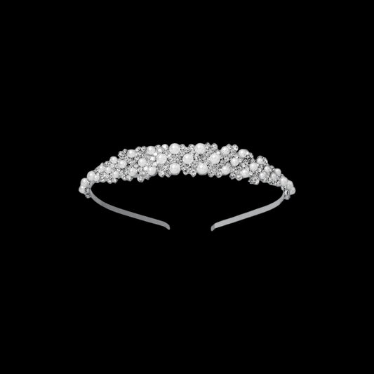 Rhinestone & Faux Pearl Headband