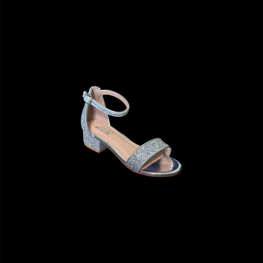 Jolene Sparkle Silver Glitter Heel
