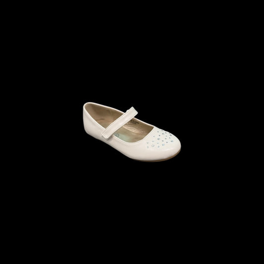 Jolene Ivory Dress Flats w/ Sparkling Rhinestone Detail