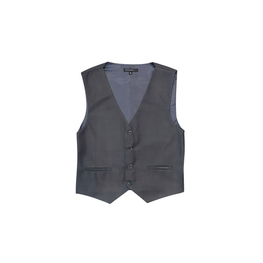 Mavezzano Classic Four-Button Wool-Blend Charcoal Vest